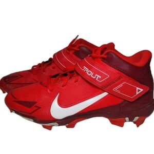 Nike Force Trout 8 Keystone CZ5911-616 Baseball Cleats Red Mens Size 9.5 GUC